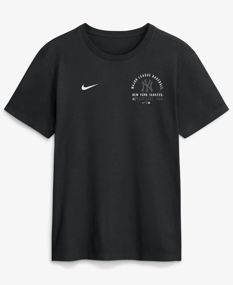 Nike Men's Black New York Yankees Split Logo T-Shirt