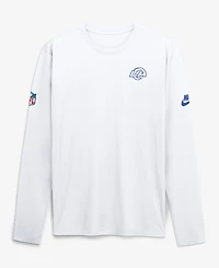 Nike Men's Los Angeles Rams Fearsome White Legend Small Logo Dri-FITLong sleeves T-Shirt