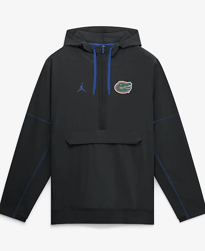 Jordan Men's Black Florida Gators 2026 Sideline Anorak Half-Zip Hoodie