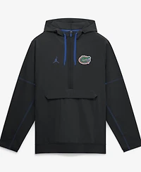 Jordan Men's Black Florida Gators 2026 Sideline Anorak Half-Zip Hoodie