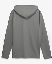Nike Men's Gray Buffalo Bills Sideline Alternate LightweightLong sleeves Hooded Dri-fit T-Shirt