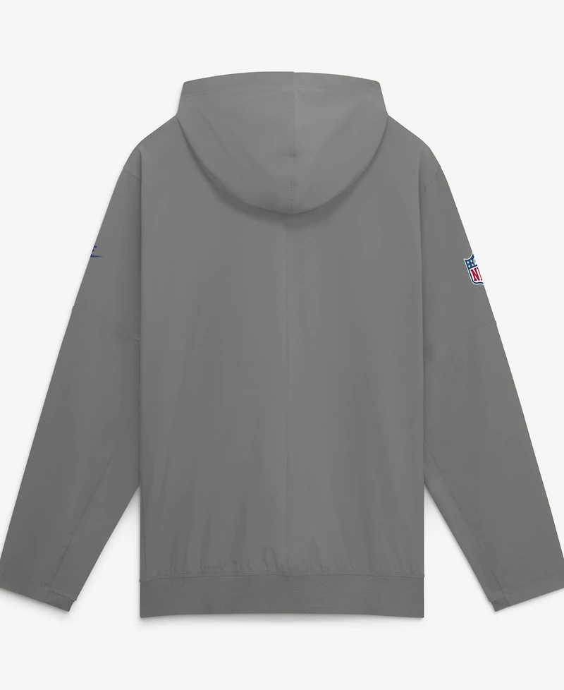 Nike Men's Gray Buffalo Bills Sideline Broken Rules Alternate Anorak Half-Zip Hoodie