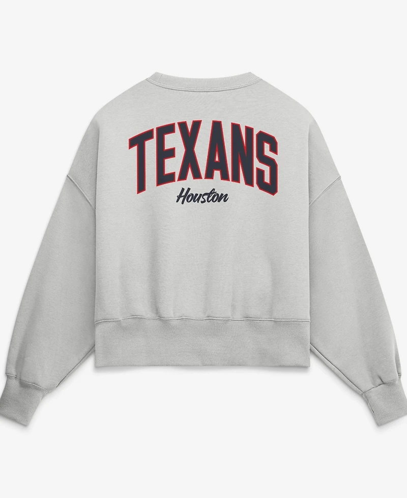 Nike Women's Gray Houston Texans Oversized Primetime Phoenix Fleece Sweatshirt