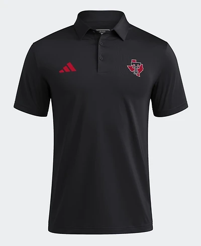 Adidas Men's Black Texas Tech Red Raiders Ultimate 365 Solid Polo Shirt