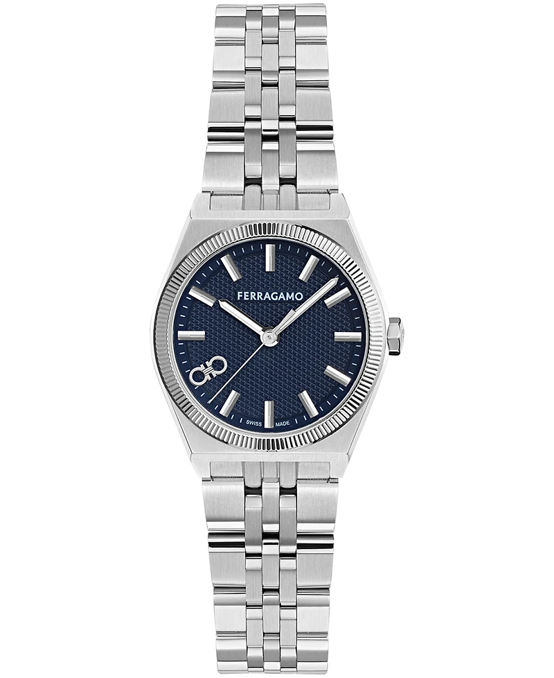 Ferragamo Women's Silver Stainless Steel Bracelet Watch 28mm