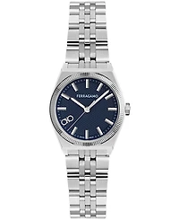Ferragamo Women's Silver Stainless Steel Bracelet Watch 28mm