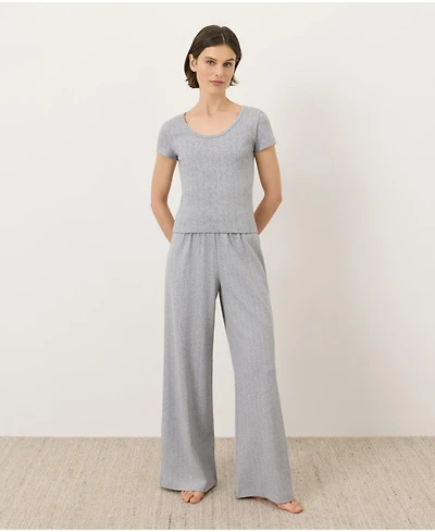 Pact Women's Organic Cotton Pointelle Scoop Neck Tee