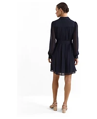 Phase Eight Women's Pleated Zip Shirt Mini Dress