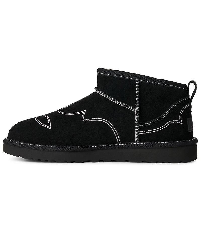 Ugg Women's Classic Ultra Mini Western Slip-On Booties