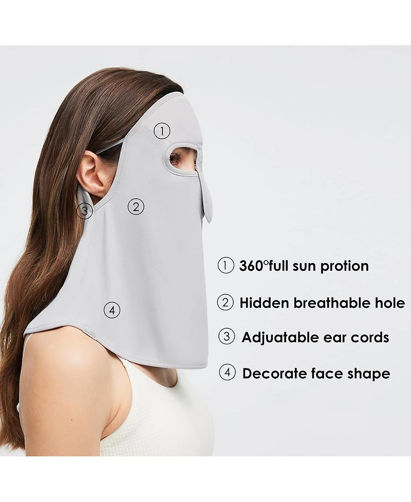 Piscifun UPF50 Plus Sun Protection Neck Gaiter Face Mask Balaclava Bandana With Ear Loops