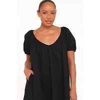 Petal and Pup Women's Marty V-Neck Short-Sleeve Mini Dress