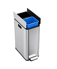 gaomon 2 x 28L Dual Compartment Trash and Recycling Bin, Kitchen Garbage Can for Home, Office, Living Room