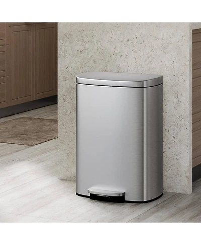 gaomon 13 Gal Stainless Steel Step-On Garbage Bin