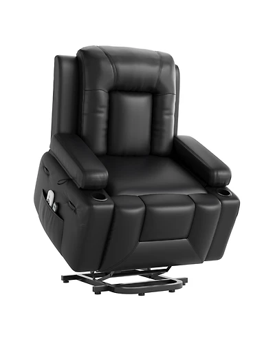 gaomon Heat and Massage Pu Leather Electric Lift Power Lift Recliner Sofa Chair for Seniors
