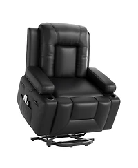 gaomon Heat and Massage Pu Leather Electric Lift Power Lift Recliner Sofa Chair for Seniors