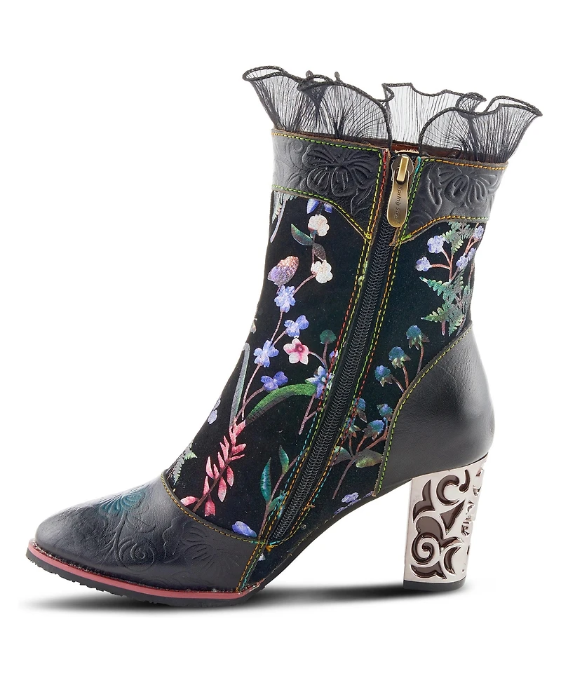 L'Artiste Women's Spring Step Gaga Mid-Calf Boots with Side Zipper
