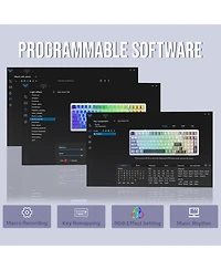 Aula F99 Pro Wireless Mechanical Gaming Keyboard, Tri-Mode Connectivity, Rgb Backlit, Gasket Structure