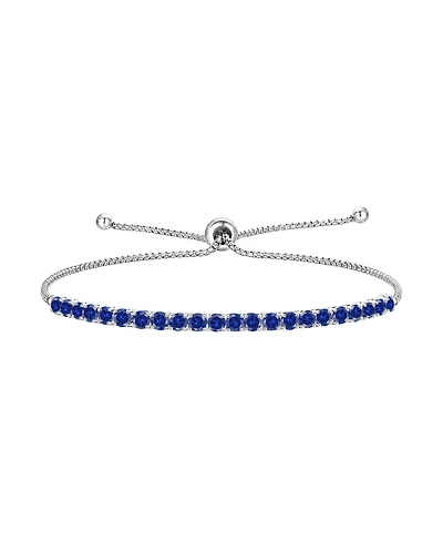 Macy's Lab-Grown Opal (1-3/4 ct. t.w.) Bolo Bracelet Sterling Silver