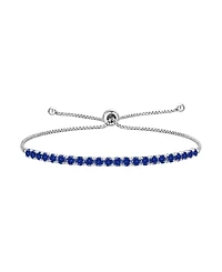 Macy's Lab-Grown Opal (1-3/4 ct. t.w.) Bolo Bracelet Sterling Silver