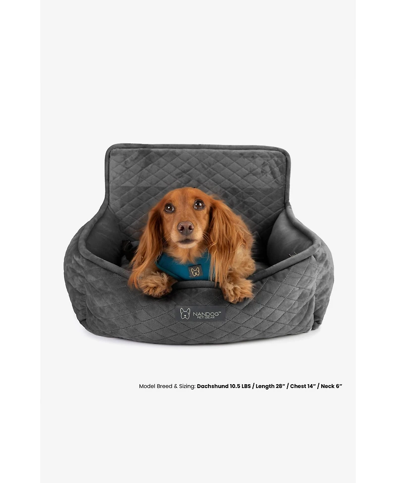 Nandog Cloud Reversible Pet Dog Bed Car Seat