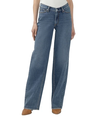 Silver Jeans Co. Women's Low-Rise Wide-Leg V-Front