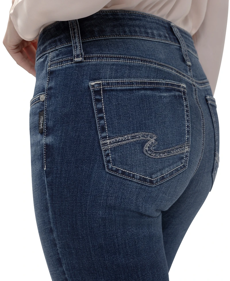 Silver Jeans Co. Women's Suki Straight-Leg Mid-Rise