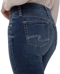 Silver Jeans Co. Women's Suki Straight-Leg Mid-Rise