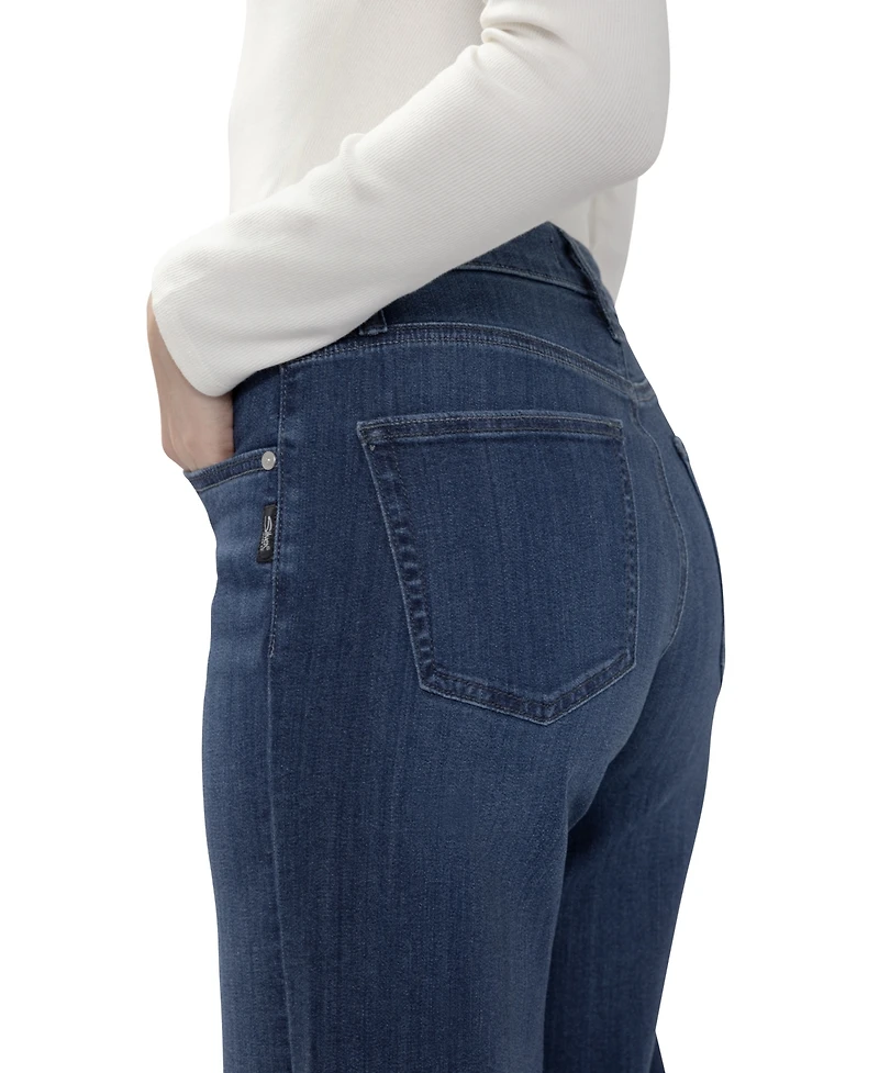Silver Jeans Co. Women's Suki Mid-Rise Wide-Leg