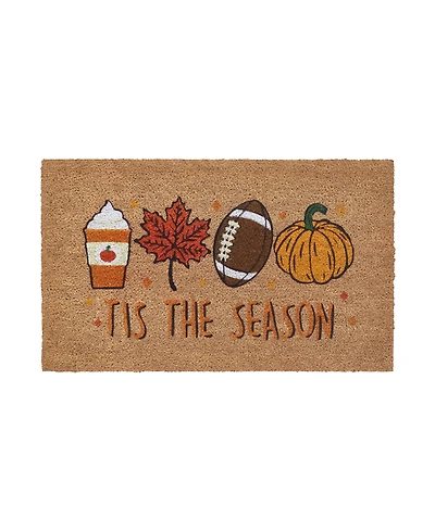 Vcny Home Tis the Season Outdoor Coir Doormat, 18" x 30"