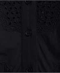 Lands' End Plus Sleeveless Eyelet Pullover Top