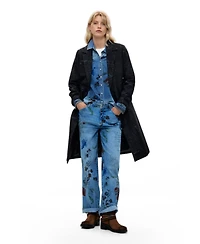 Desigual Women's Midi Printed Coat