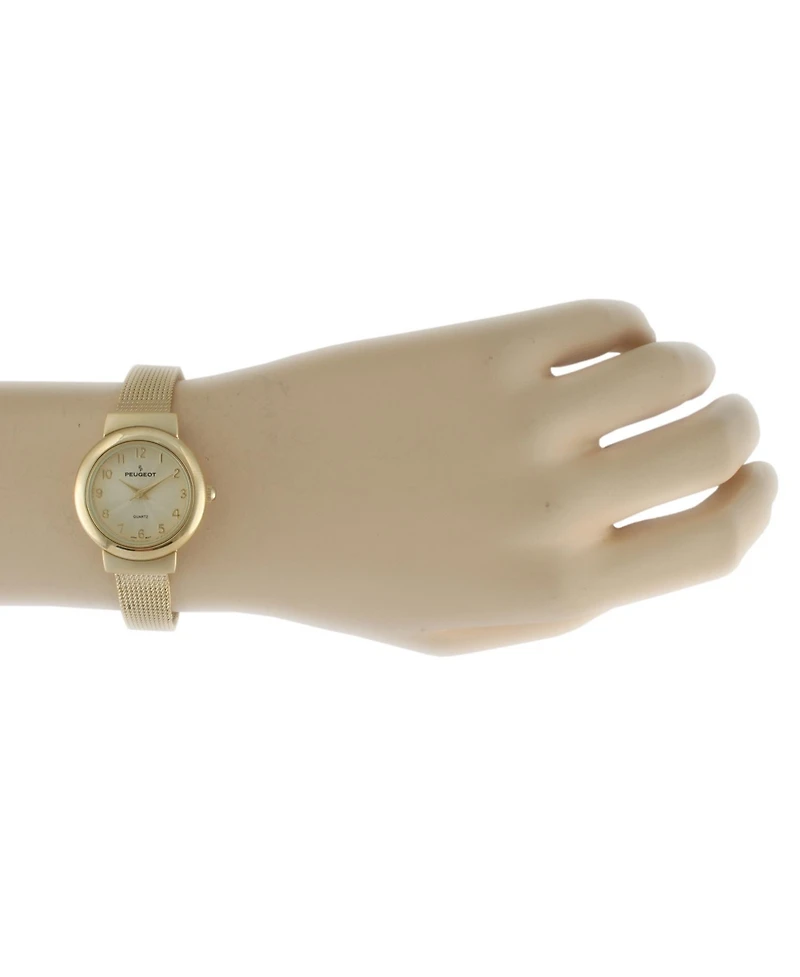 Peugeot Women's Gold Watch Gift Set with 7 Changeable Bezels