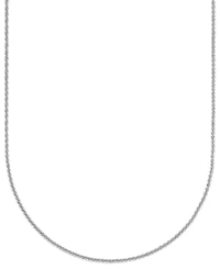 Macy's Sparkle Chain 18" Necklace in 10k White Gold (2mm)