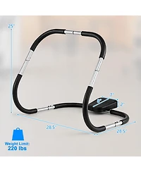 Gymax Portable Ab Trainer Fitness Crunch Workout Exerciser with Headrest Home Office Gym