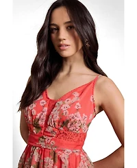 Oasis Women's Lace Panelled Waist Pleated Maxi Dress