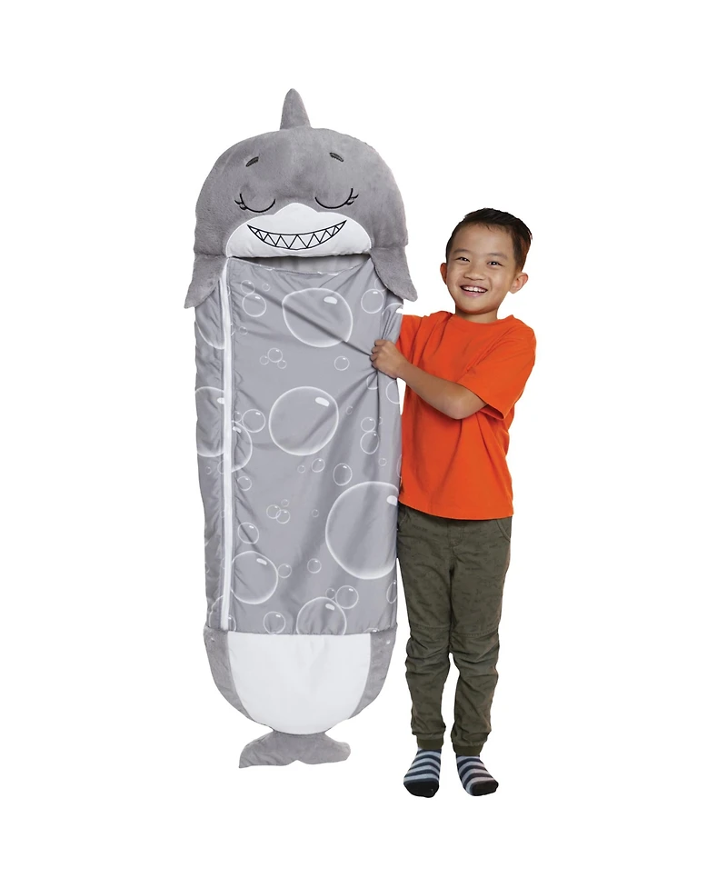 Happy Nappers Shark Medium Weighted Pillow and Sleepy Sack, 54"L x 20"W
