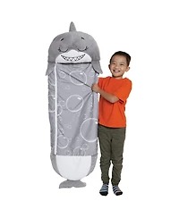 Happy Nappers Shark Medium Weighted Pillow and Sleepy Sack, 54"L x 20"W
