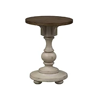 Heartland Furniture Accent Table for Entryway with Antique Finish and Round Top