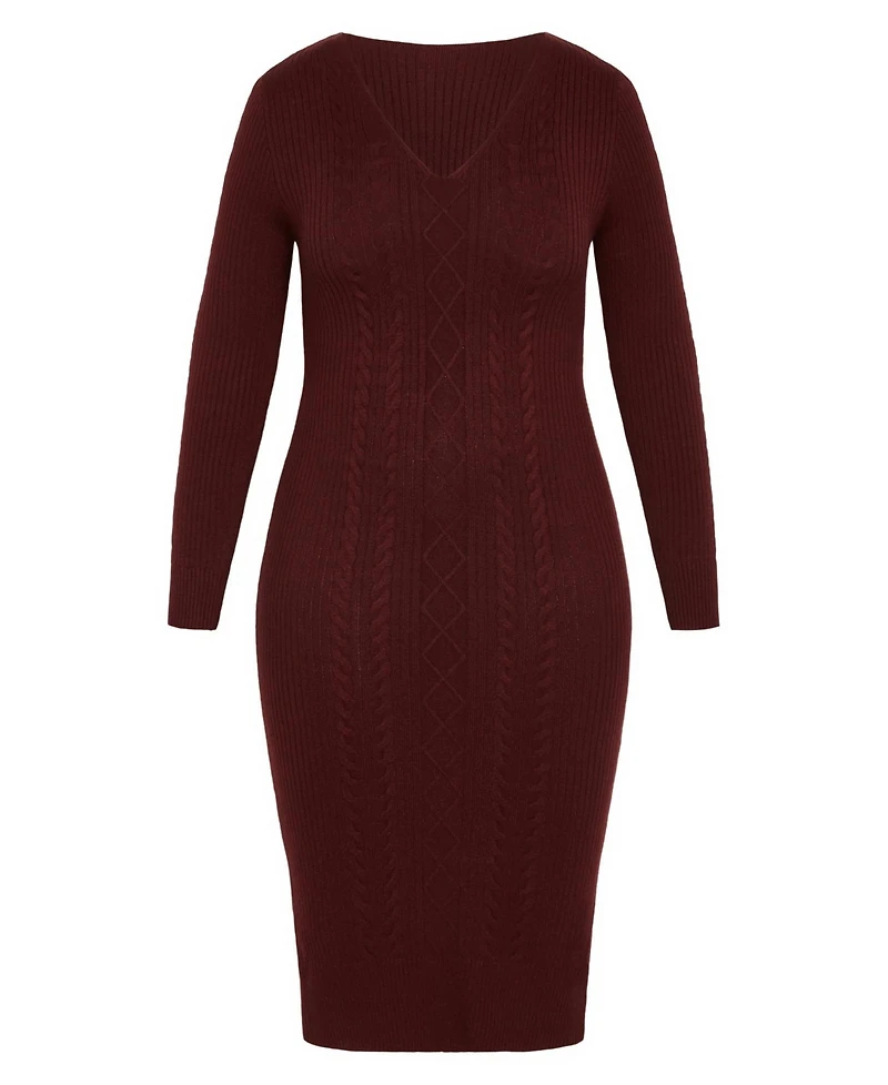 Avenue Women's Plus Riley Sweater Dress