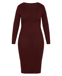 Avenue Women's Plus Riley Sweater Dress