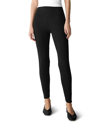 Eileen Fisher Women's Fleece-Lined High-Waisted Ankle Leggings