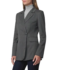 Joe's Jeans Women's Mecah Pinstripe Polyester/Wool-Blend Unlined Blazer
