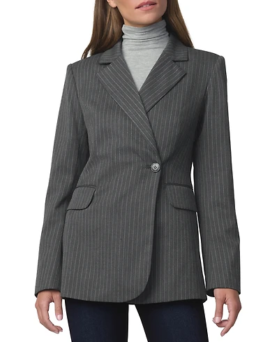 Joe's Jeans Women's Mecah Pinstripe Polyester/Wool-Blend Unlined Blazer