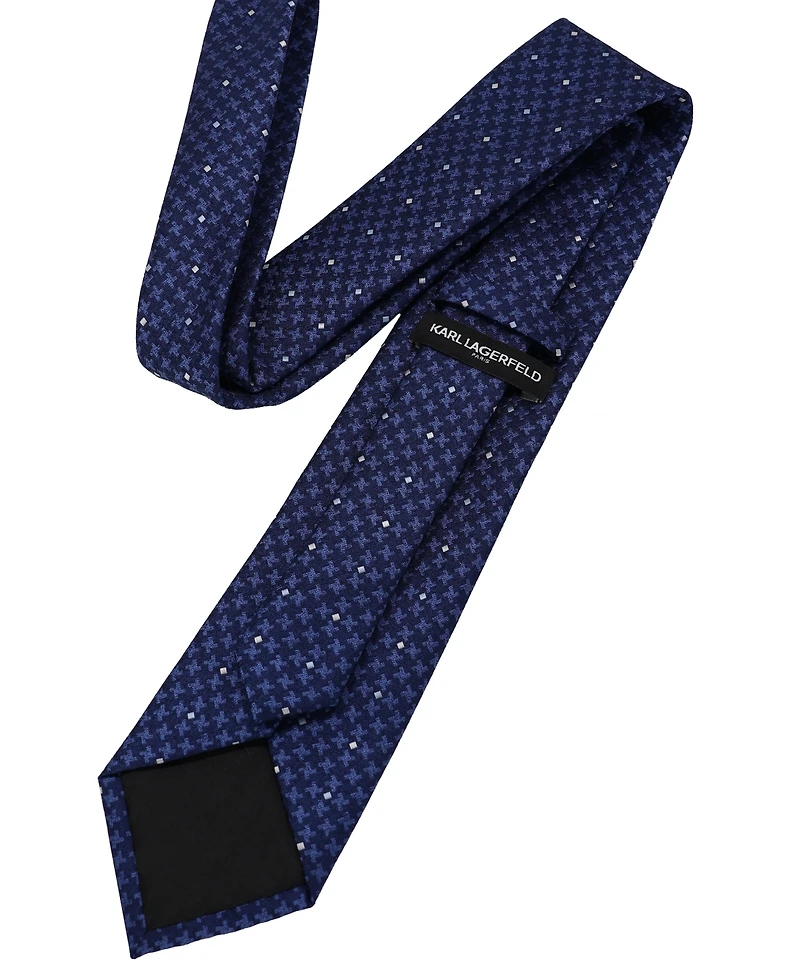 Karl Lagerfeld Paris Men's Geometric Pattern Classic Tie