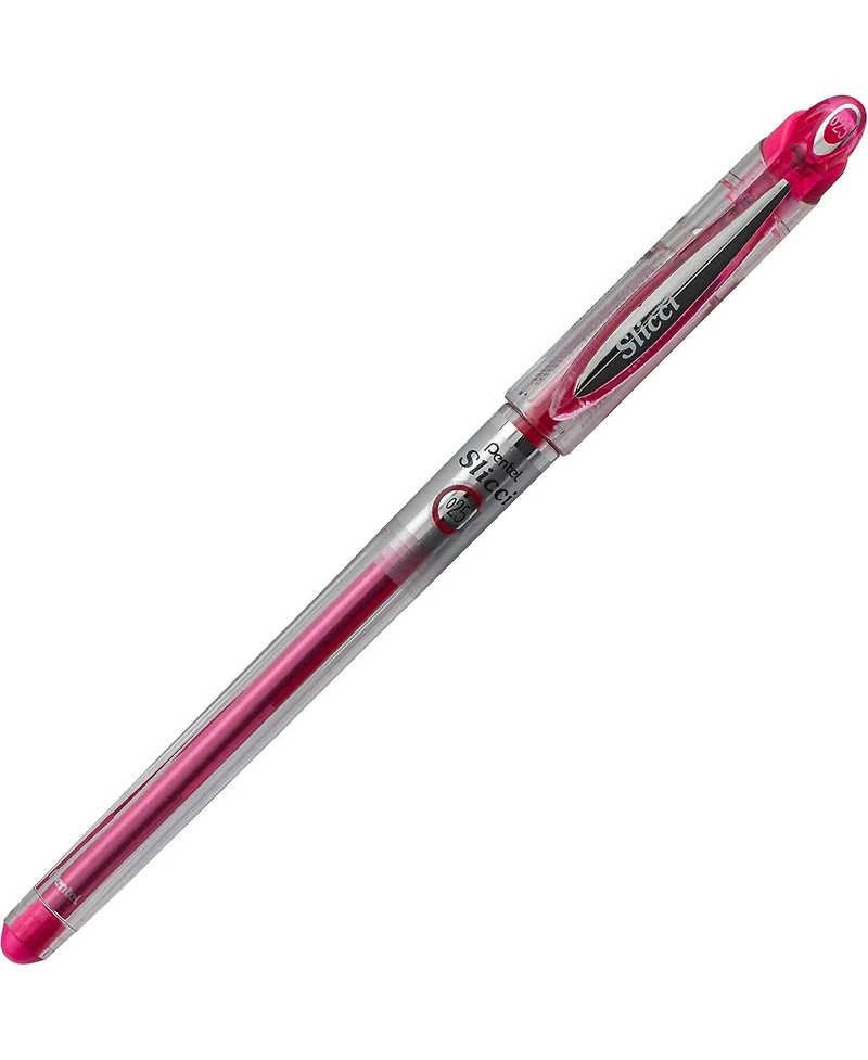 Pentel Arts Slicci (0.25mm) Extra Fine Gel Pen Assorted Ink (A/B/C/D/F/P/S2/V) 8-Pk