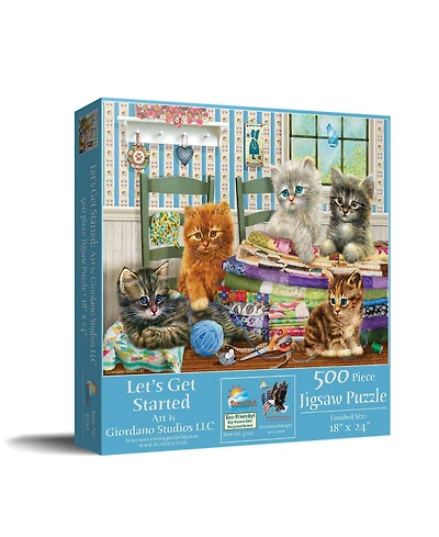 SunsOut Let's Get Started 500 Piece Jigsaw Puzzle, Ages 15+