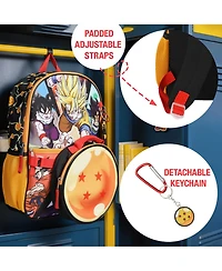 Dragon Ball Z Anime Heros 5 Piece 16 Inch Backpack Set for Boys