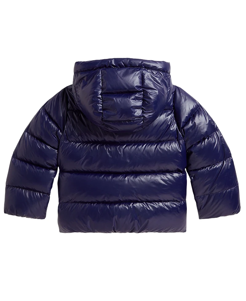 Polo Ralph Lauren Girls' 2T-6X Glossy Down Hooded Jacket