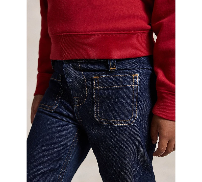 Polo Ralph Lauren Girls' 2T-6X Logo Flared Jeans