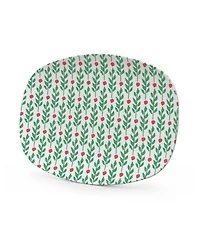 Mariposa Holly Berries Resin Serving Platter